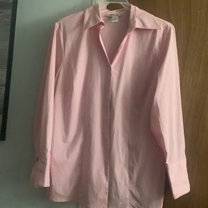 Pale pink button up shirt
